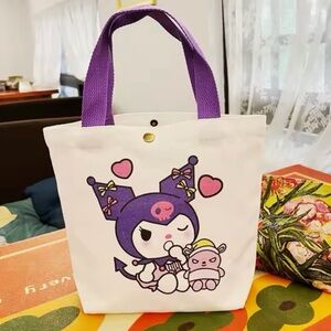 Cute Character Canvas Tote Bag